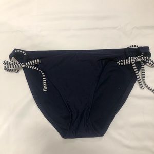 Xhilaration Navy Tie Swim Bikini Bottoms